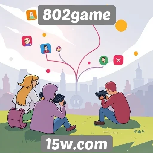 Exploração das funcionalidades sociais do 802game